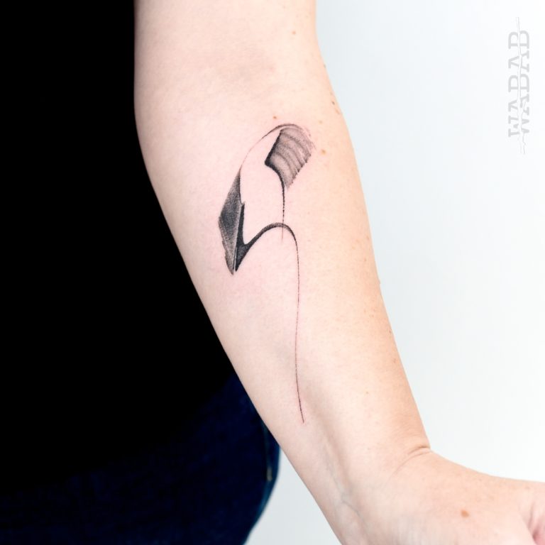 Tattoo bras abstrait dot