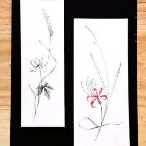 Ikebana et Amaryllis rouge